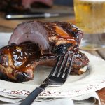 BBQ Beef Ribs with Spicy Pineapple Rum Glaze