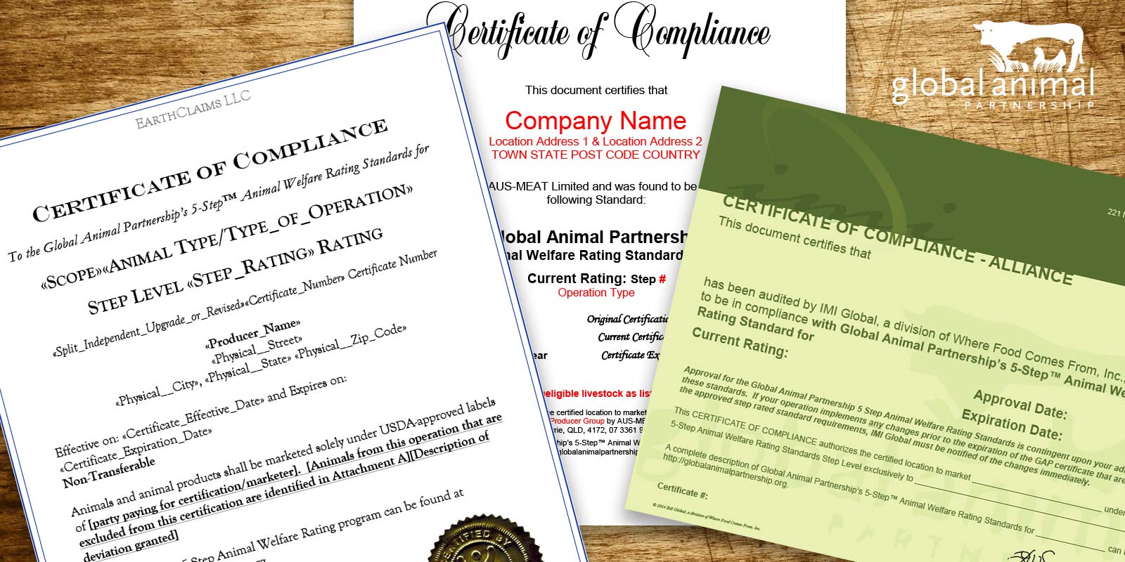 G.A.P. Certificate - Farm Animal Welfare Standards