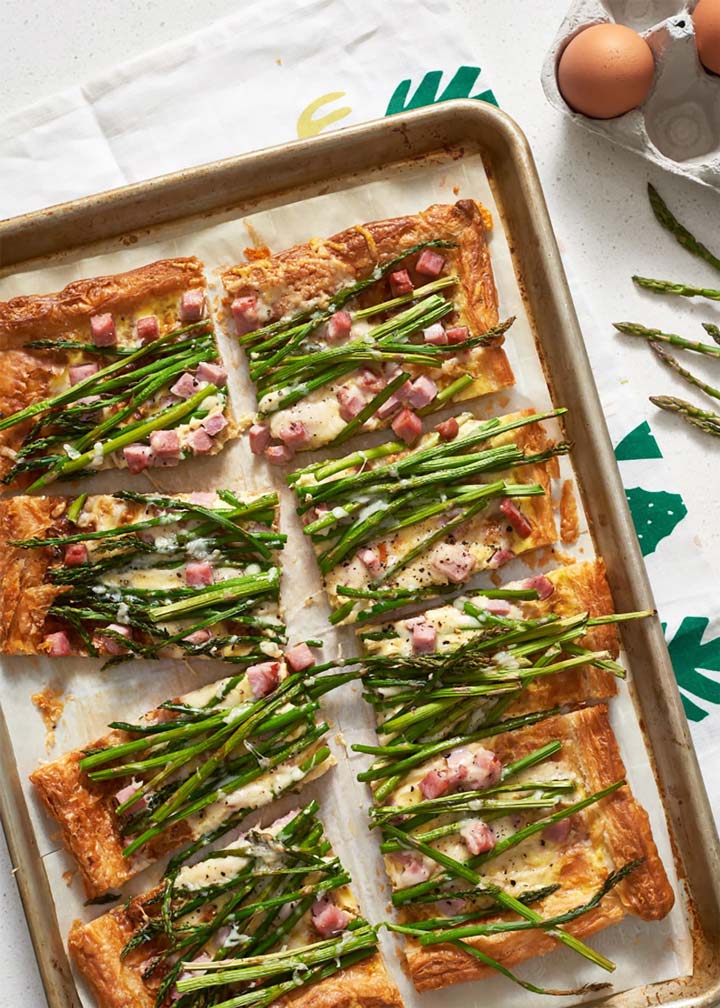 Ham, Asparagus, & Gruyére Tart - #MakeItGAP Recipe