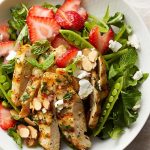 Strawberry Chicken Salad with Mint and Goat Cheese